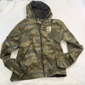 Eminem 2018 Tour Camouflage Lightweight Hooded Rain Jacket Mens Size‎ L